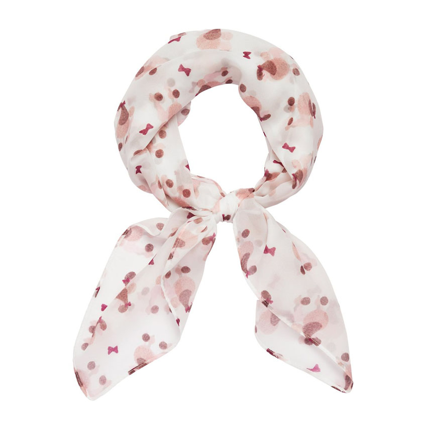 Madame Caniche Head Scarf In White By Erstwilder