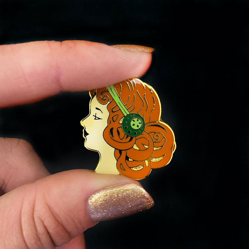 Mademoiselle Bernhardt Enamel Pin By Erstwilder