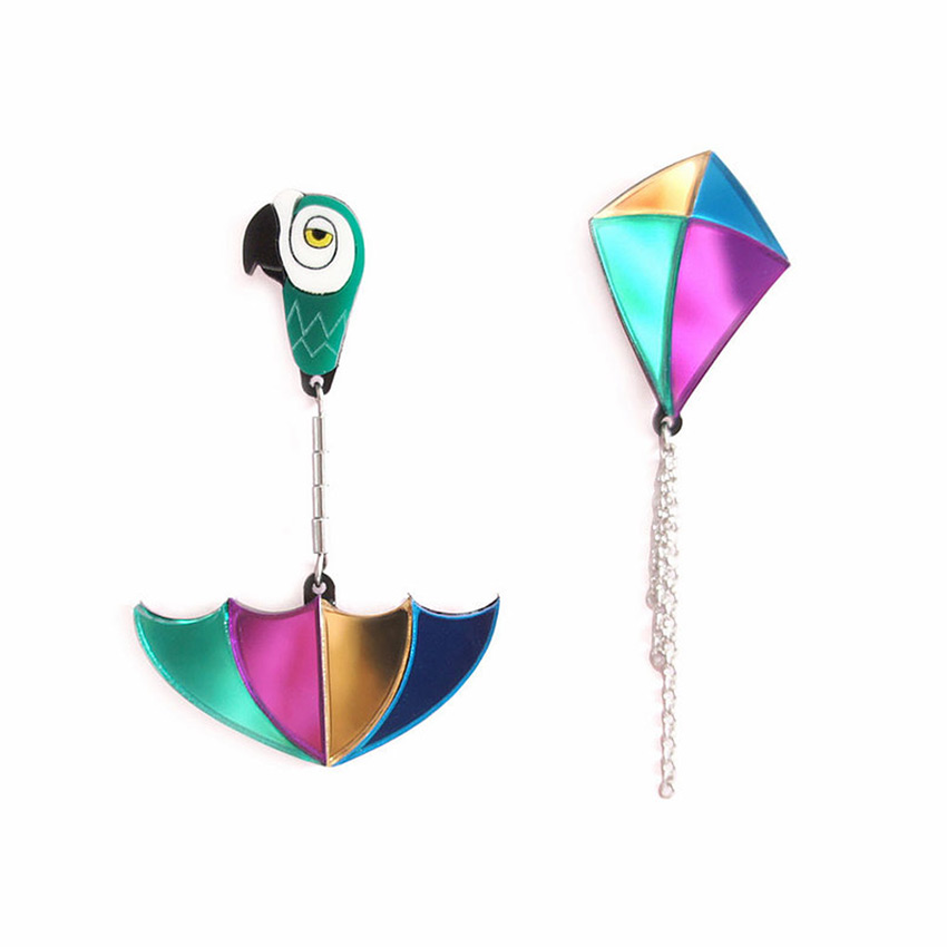 Mary Poppins Asymmetrical Earrings By Laliblue