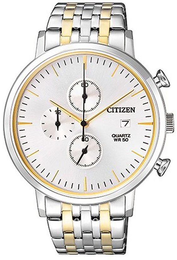 Men's Citizen Chronograph Two Tone Steel Watch AN3614-54A