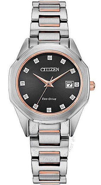 Men's Citizen Corso Diamond Eco-Drive Solar Powered Watch BM7496-56G