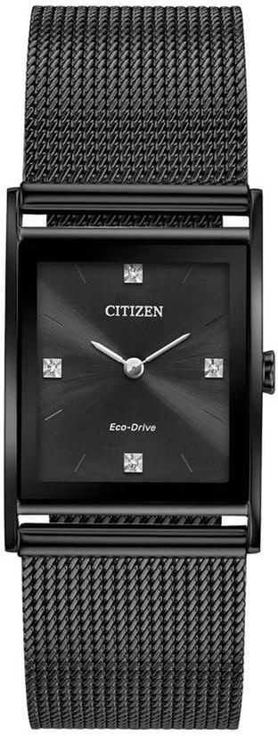 Men's Citizen Eco-Drive Axiom Black Solar Alarm Chronograph Watch BL6008-53E