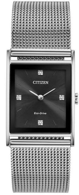 Men's Citizen Eco-Drive Axiom Silver Solar Alarm Chronograph Watch BL6000-55E