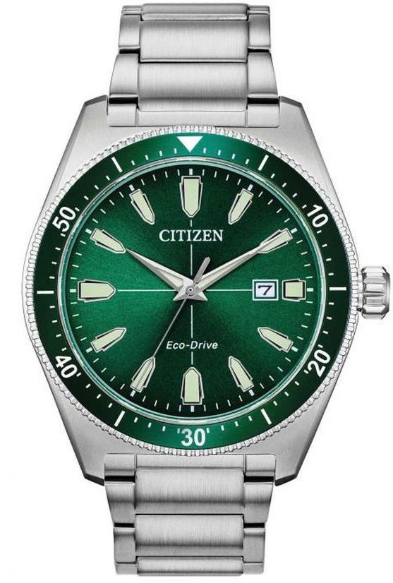 Men's Citizen Eco-Drive Brycen Silver Solar Powered Watch AW1598-70X