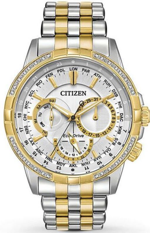 Men's Citizen Eco-Drive Calendrier Two Tone Solar Watch BU2084-51A
