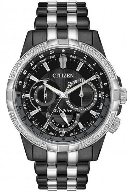 Men's Citizen Eco-Drive Calendrier Two Tone Solar Watch BU2088-50E