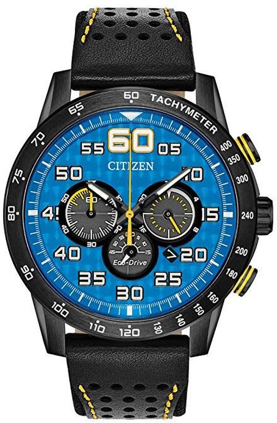 Men's Citizen Eco-Drive CHR Primo Black Chronograph Watch CA4435-08L
