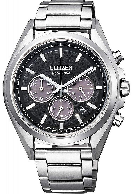 Men's Citizen Eco-Drive Solar Titanium Chronograph Watch CA4390-55E