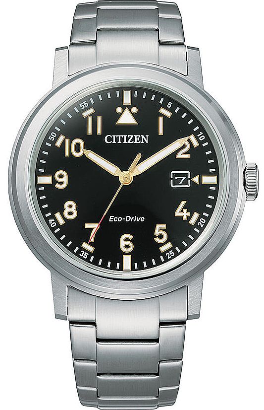 Men's Citizen Eco-Drive Stainless Steel Solar Power Watch AW1620-81E