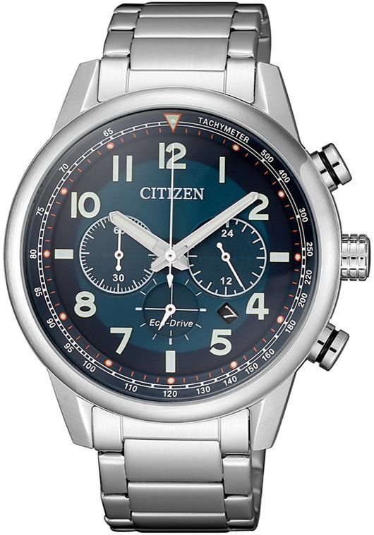 Men's Citizen Eco-Drive Steel Chronograph Watch CA4420-81L