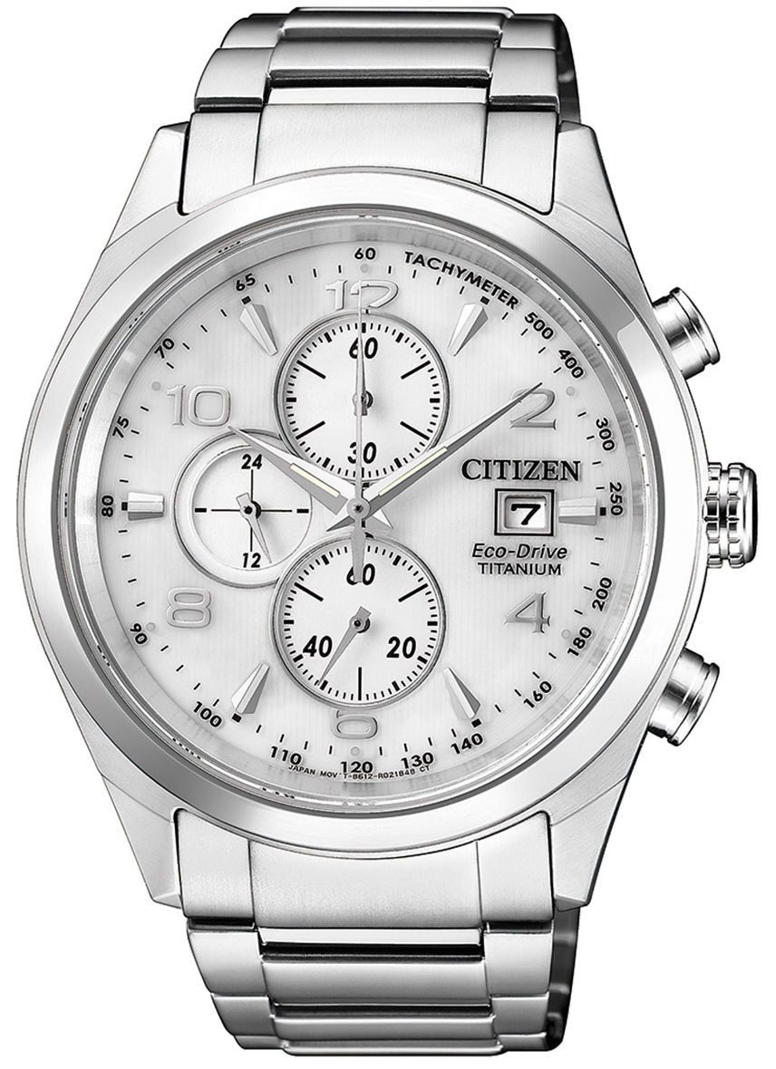 Men's Citizen Eco-Drive Titanium Chronograph Watch CA0650-82A
