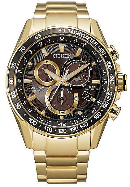 Men's Citizen PCAT Atomic Timekeeping Eco-Drive Chronograph Watch CB5912-50E
