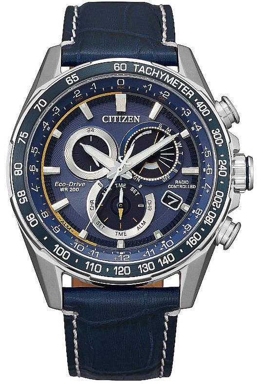 Men's Citizen PCAT Eco-Drive Atomic Timekeeping Chronograph Watch CB5918-02L