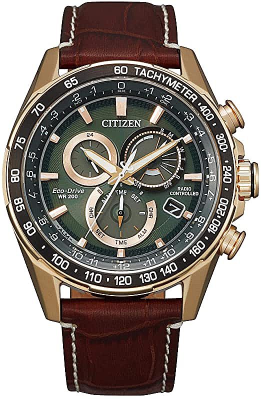 Men's Citizen PCAT Eco-Drive Atomic Timekeeping Chronograph Watch CB5919-00X