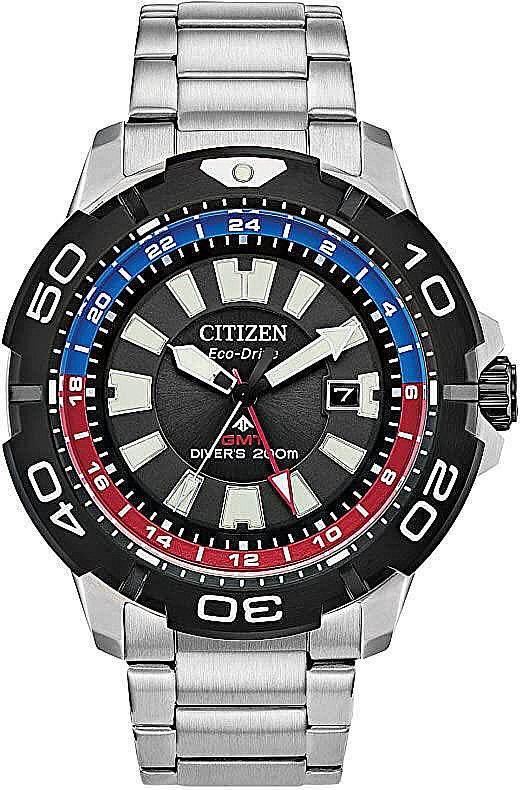 Men's Citizen Promaster GMT Eco-Drive Dive Watch BJ7128-59E