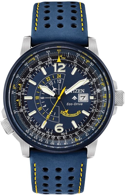 Men's Citizen Promaster Nighthawk Eco-Drive Silicone Band 42mm Watch BJ7007-02L