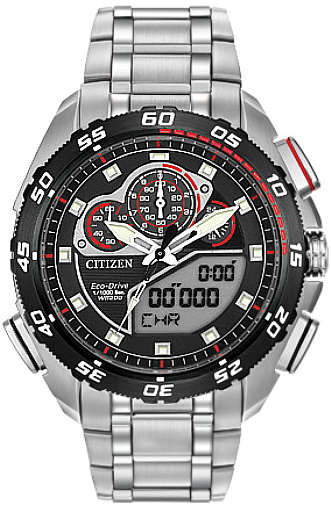 Citizen JW0030-55E Eco-Drive Promaster SST Titanium Alarm Chronograph // Pre-Owned