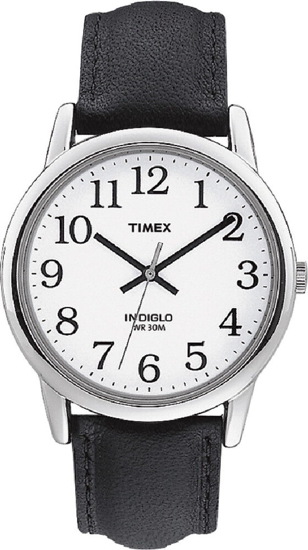 Men's Easy Reader 35mm Leather Strap with INDIGLO Watch T20501