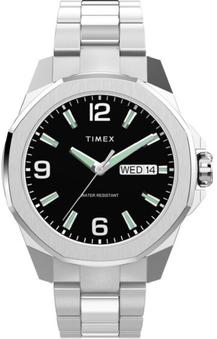 Men's Essex 46mm Day-Date Men's Watch Silver Stainless Steel Watch TW2W92700