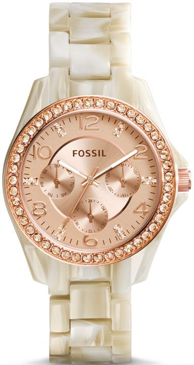 Women's Fossil Riley Multi-Function Crystallized Watch ES3579