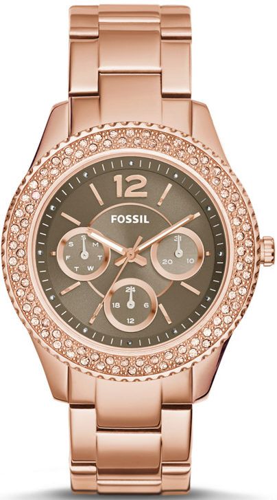 Women's Rose Gold Fossil Stella Multi-Function Watch ES3863