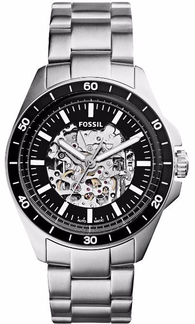 Men's Fossil Sport 54 Automatic Steel Link Watch ME3146