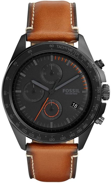 Men's Fossil Sport 54 Light Leather Chronograph Watch CH3050