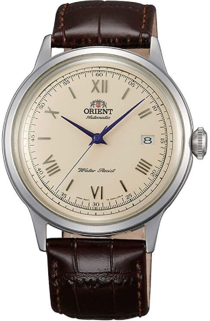 Men's Orient Bambino Automatic Leather Strap Watch AC00009N