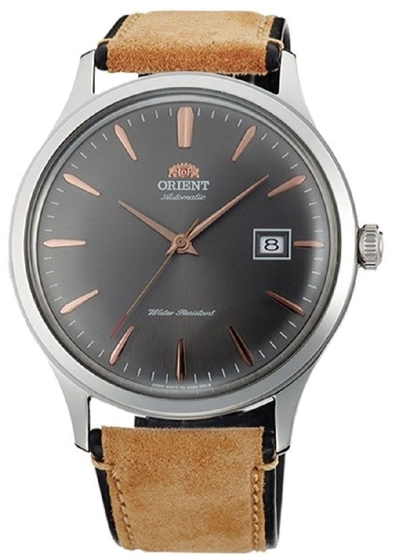 Men's Orient Bambino Automatic Leather Strap Watch AC08003A
