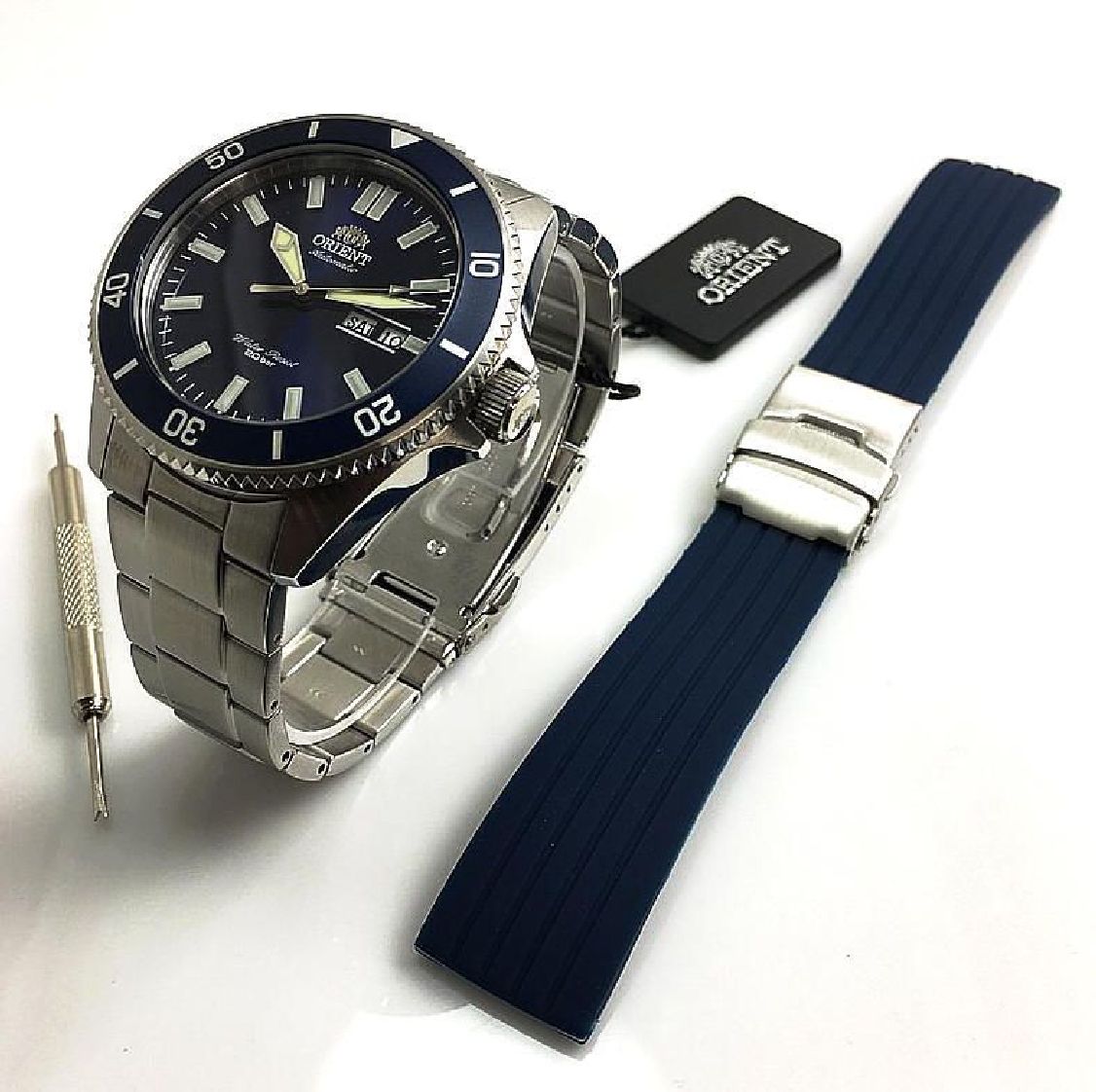 Men's Orient Kanno Diver Automatic 200M Steel Dive Watch RA-AA0009L