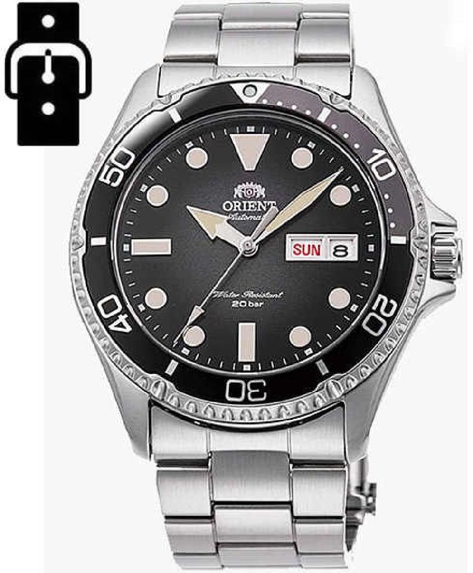 Men's Orient Mako Kamasu Diver's Automatic Day-Date Watch RA-AA0810N19B RA-AA0810N39B