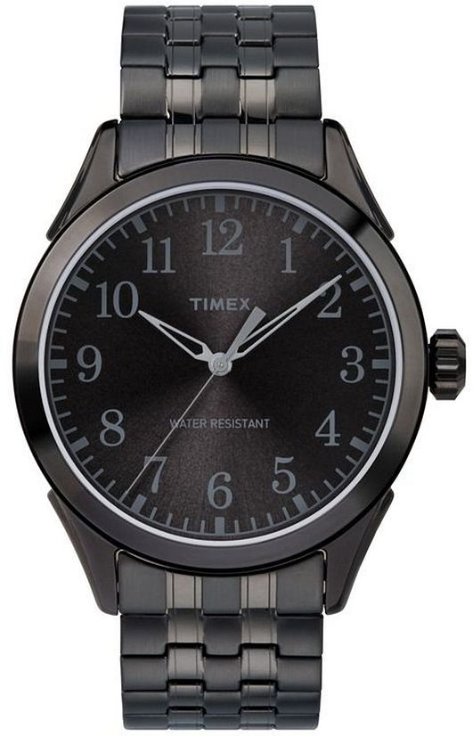 Men's Timex Briarwood Black Steel Expansion Band Watch TW2R48200