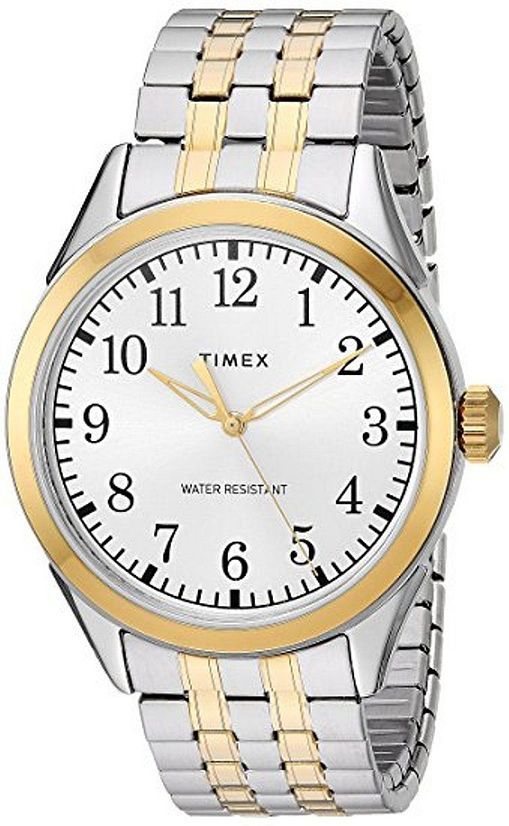 Men's Timex Briarwood Two Tone Steel Expansion Band Watch TW2R48100