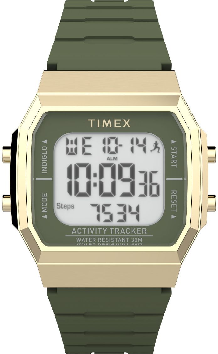 Men's Timex Digital Sport Other 40mm Green Strap Watch TW5M60800