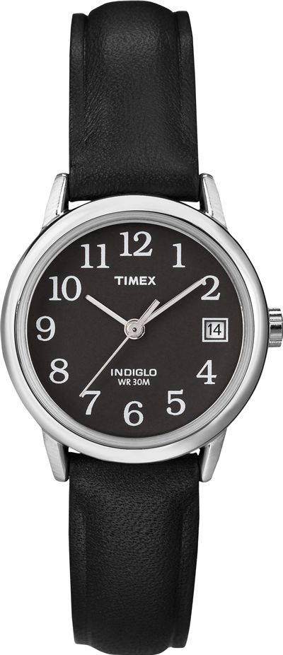 Men's Timex Easy Reader 18mm Leather Strap Watch T2N525