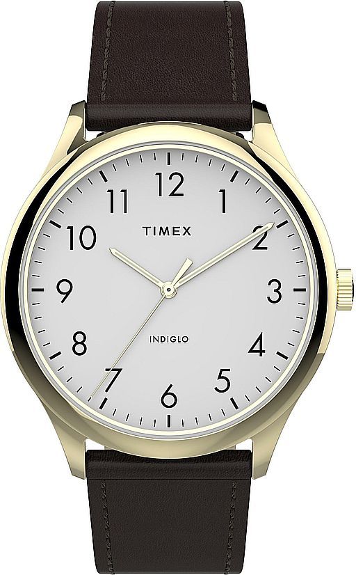 Men's Timex Easy Reader Classic Brown Leather Watch TW2T71600