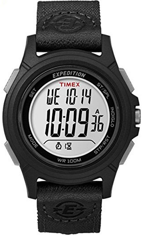 Men's Timex Expedition Digital Black Nylon Strap Watch TW4B09900