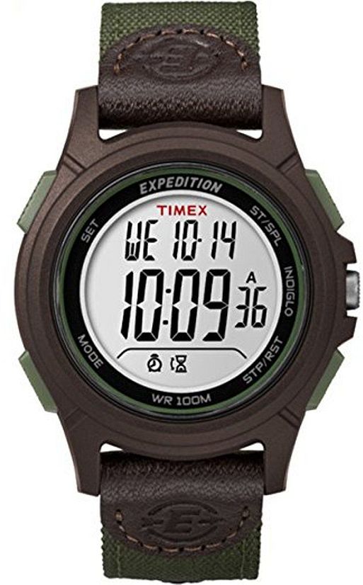 Men's Timex Expedition Digital Green Nylon Strap Watch TW4B10000