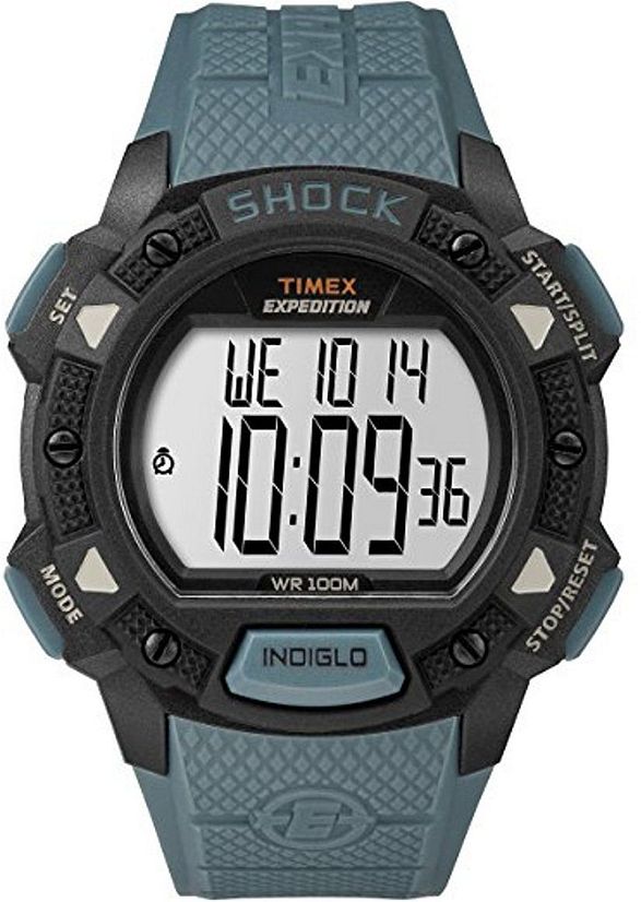 Men's Timex Expedition Digital Shock Blue Band Watch TW4B09400