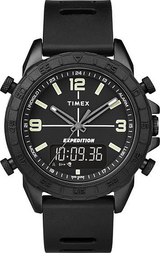 Men's Timex Expedition Pioneer Black Digital Analog Watch TW4B17000