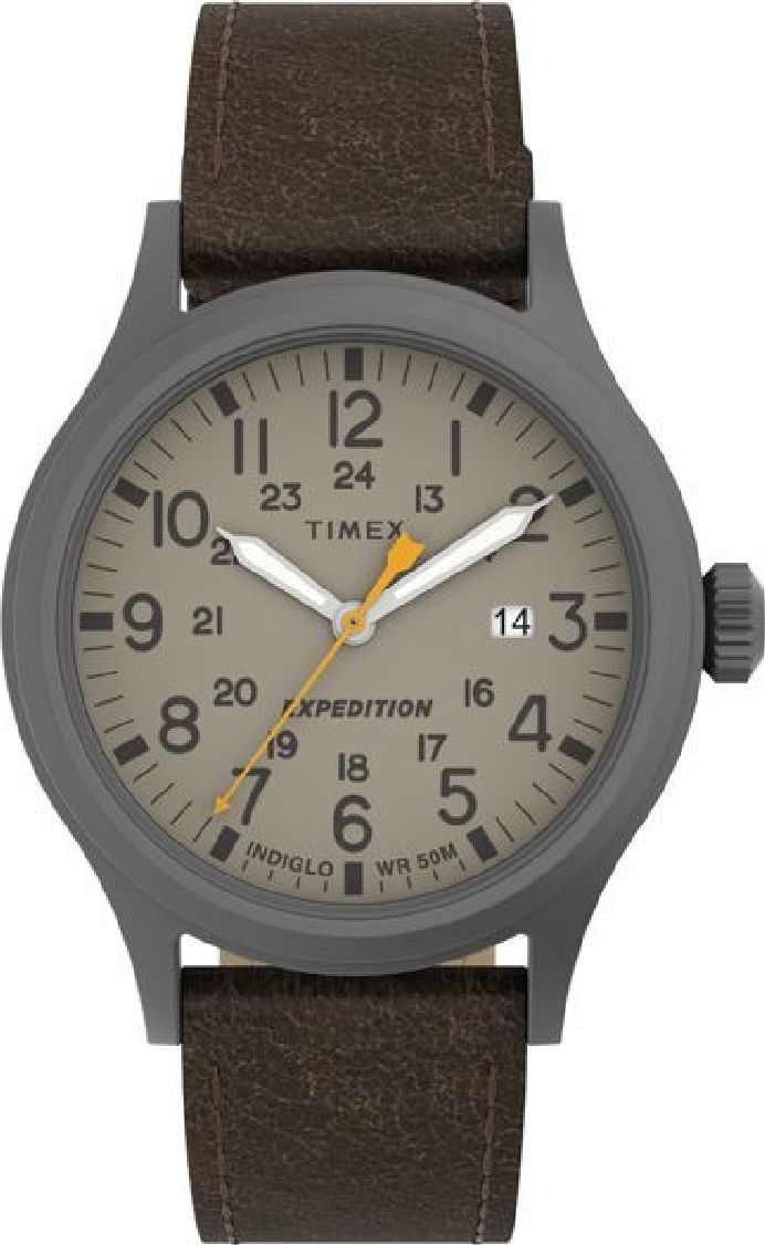Men's Timex Expedition Scout 40mm Brown Leather Strap Watch TW4B23100