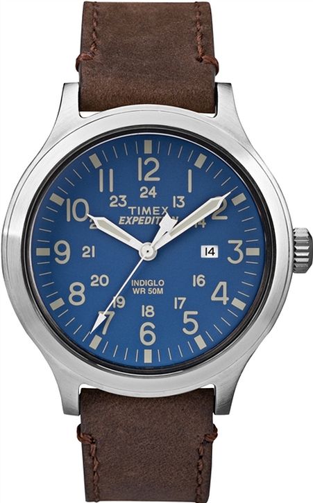 Men's Timex Expedition Scout 43 Leather Watch TW4B06400 TW4B064009J