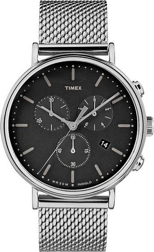 Men's Timex Fairfield Chronograph Mesh Stainless Steel Band Watch TW2R61900