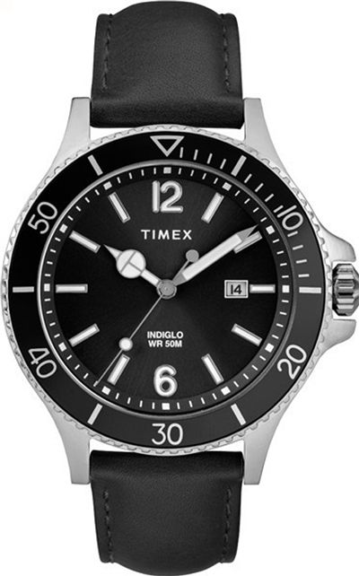 Men's Timex Harborside 20mm Leather Band Watch TW2R64400