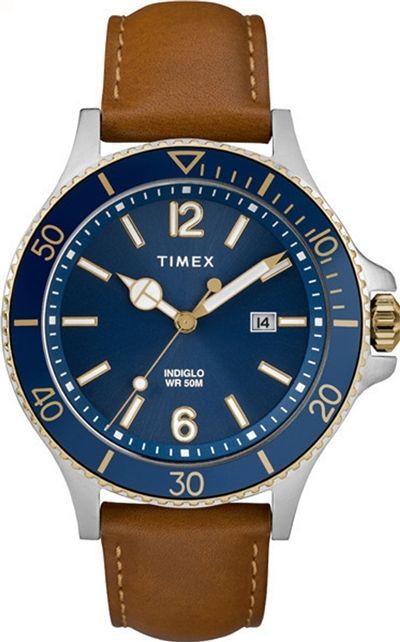 Men's Timex Harborside 20mm Leather Band Watch TW2R64500