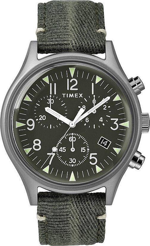 Men's Timex Lab Military MK1 Green Chronograph Watch TW2R68600