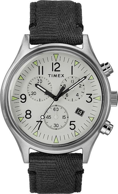 Men's Timex Lab Military MK1 Stainless Steal Chronograph Watch TW2R68800
