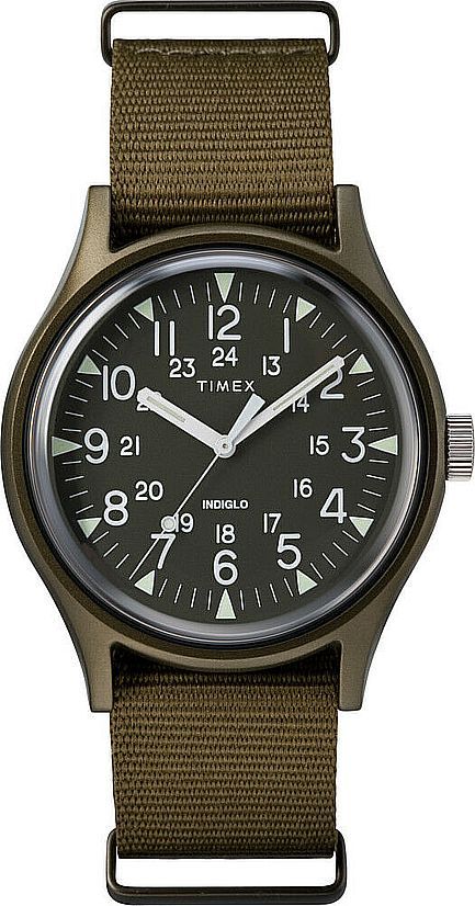 Men's Timex Military MK1 Green Canvas Band Watch TW2R37500
