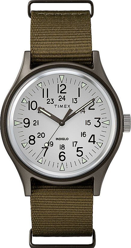 Men's Timex Military MK1 Green Canvas Band Watch TW2R37600