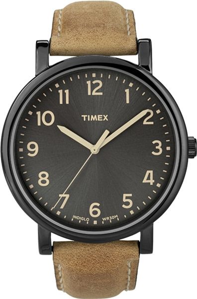 Men's Timex Originals 20mm Leather Strap Watch T2N677